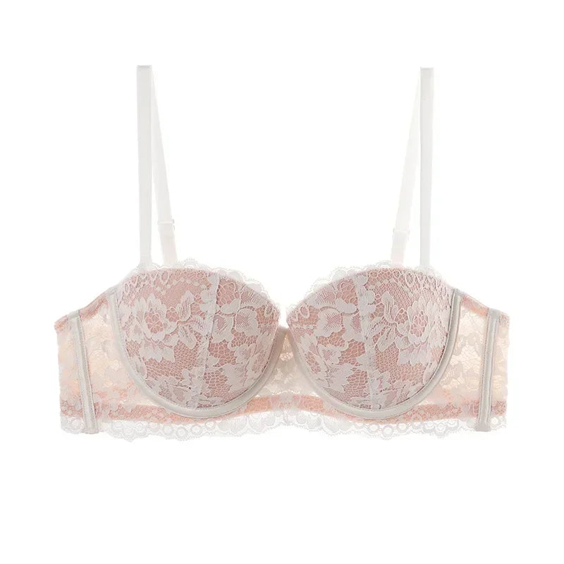 Women 1/2 Cup Lace Bra Sexy Floral Underwire Underwear Ladies Push Up Bras Female Comfortable Bra Half Cup Brassiere Lingerie